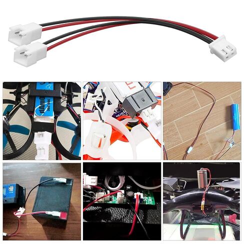 XMSJSIY XH2.54 1 to 2 Connector Terminal Wire 2-Pin XH2.54 Female to Dual Male 2.54mm Pitch Motherboard PWM PC Chassis Fan Y Splitter Terminal Connector for PC Fan 3D Printer LED Light - 6PCS in Saudi Arabia
