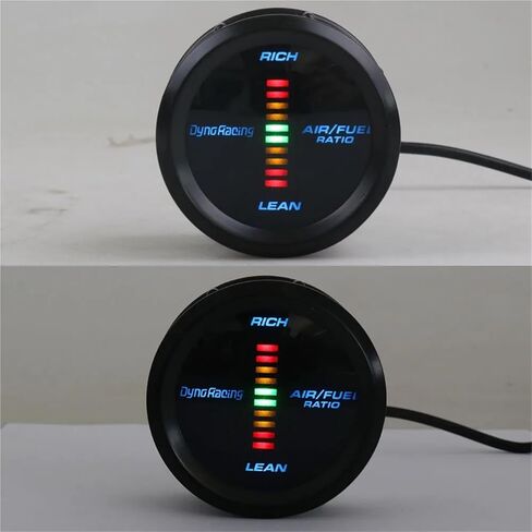 2" 52mm Air Fuel Ratio Gauge Blue Led Blue Analog LED Car Meter BX101730 in Saudi Arabia