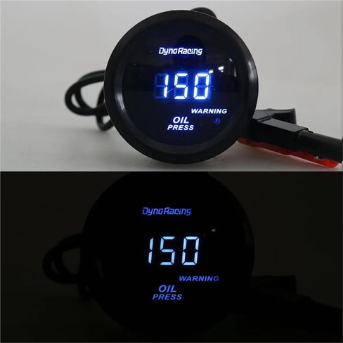 2 "52 مللي متر مقياس ضغط الزيت الرقمي 0-150PSI الأزرق Led مع جهاز استشعار سيارة متر BX101464 in Saudi Arabia