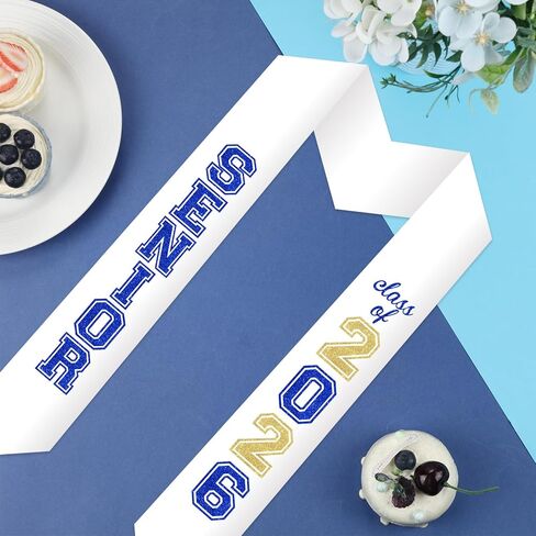Jollyboom Senior Graduation Stole Class of 2026 Blue, Graduation Honor Stole Sash with Glitter Letter Class of 2026 Senior Night Graduation Accessory Gift for Graduation Ceremony Congrats Grad Party in Saudi Arabia