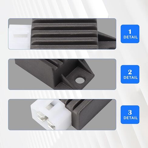HiSport 4-Pin Voltage Regulator Rectifier - Compatible with Tao Tao 110cc ATA-110B ATA-110D ATA-110F 50cc ATM50 Pony50 VIP Thunder EVO Coolster 110cc 3050A 3050B in Kuwait
