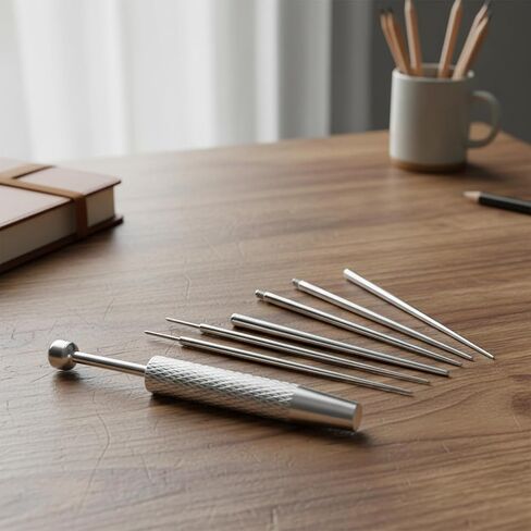 6Pcs Piercing Ball Grabber Tool Kit Piercing Taper Insertion Tool with Threaded Insertion Pin Stainless Steel Flat Back Earrings Applicator Curved Body Piercings for Ear Nose Lip Jewelry Changes in Saudi Arabia