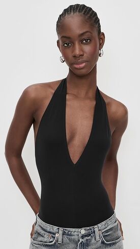 commando Women's Ballet Deep Plunge Halter Thong Bodysuit in Saudi Arabia