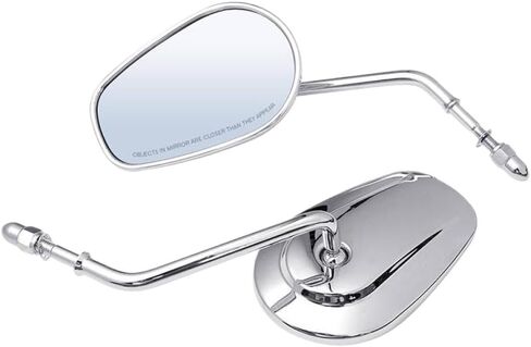 Motorcycle 8mm Rear View Side Mirrors Compatible With Touring Road King SPORTSTER XL883 1200 Forty Eight Heritage Softail(Black) in Saudi Arabia