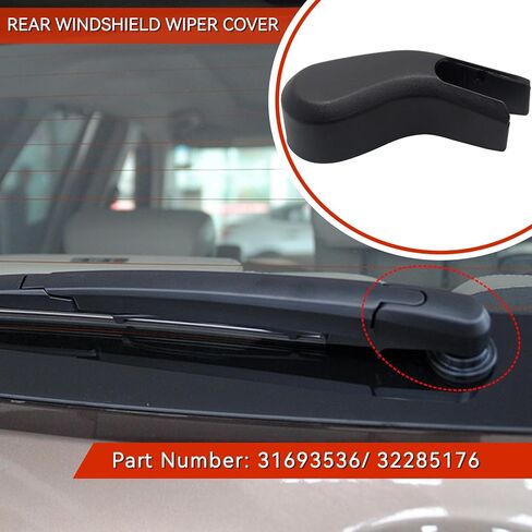 Rear Windshield Nut Cover Fit for Volvo XC60 2018-2022 Car Wiper Arm Nut Cap Wiper Arm Cover Replace 31693536 32285176 in Saudi Arabia