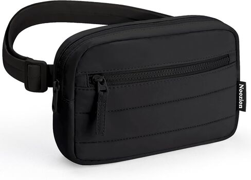 Noozion Women Fanny Packs حقيبة كروس منتفخة مبطنة مع جيوب متعددة، حقيبة خصر للسفر والمشي لمسافات طويلة والاستخدام اليومي (أسود) in Kuwait