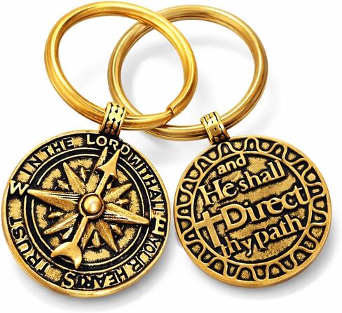 Christian Keychain Gifts For Men Women - Engraved "Anchored In Christ" Inspirational Bible Verse | Religious keyring gift for Birthday Graduation Communion Christmas Thanksgiving in Saudi Arabia