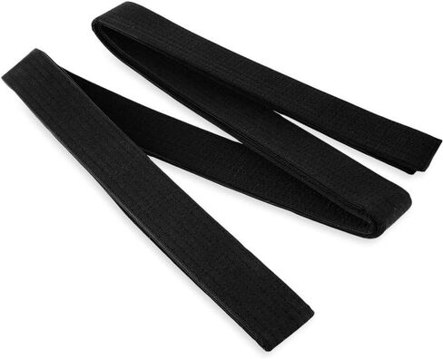 Karate Taekwondo Belt, Black Fashion Washed Kendo Judo Belt (260x4.5x0.5 cm) in Saudi Arabia