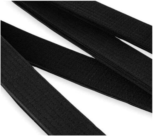 Karate Taekwondo Belt, Black Fashion Washed Kendo Judo Belt (260x4.5x0.5 cm) in Saudi Arabia