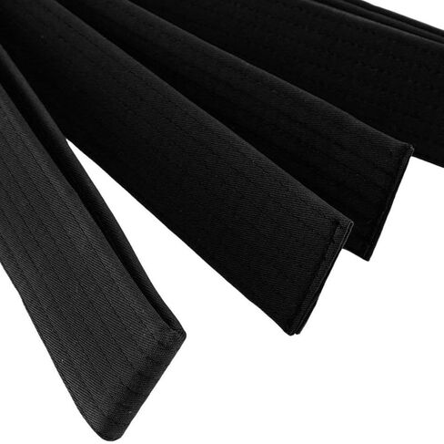 Karate Taekwondo Belt, Black Fashion Washed Kendo Judo Belt (260x4.5x0.5 cm) in Saudi Arabia