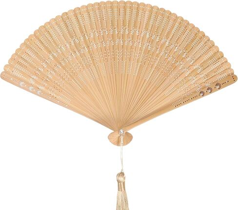 Gatuida Hand Fan Vintage Chinese Japanese Foldable Handheld Fan with Tassels for Women Girls in Saudi Arabia