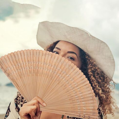Gatuida Hand Fan Vintage Chinese Japanese Foldable Handheld Fan with Tassels for Women Girls in Saudi Arabia