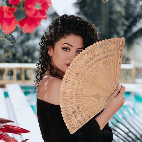 Gatuida Hand Fan Vintage Chinese Japanese Foldable Handheld Fan with Tassels for Women Girls in Saudi Arabia