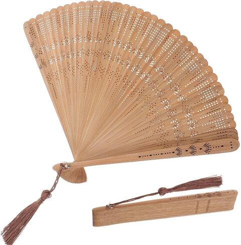 Gatuida Hand Fan Vintage Chinese Japanese Foldable Handheld Fan with Tassels for Women Girls in Saudi Arabia