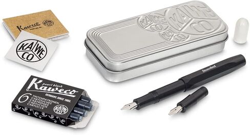 KAWECO CALIS-BK Calligraphy Set, Small, Black, 0.06/0.09 inches (1.5/2.3 mm), Genuine Imported in Saudi Arabia