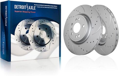 Detroit Axle - Front Brake Rotors for Ford 2005-2012 Escape, 2005-2011 Mazda Tribute Mercury Mariner, Disc Brake Rotors 2006 2007 2008 2009 2010 Replacement [11.92" inch Rotors] in Kuwait