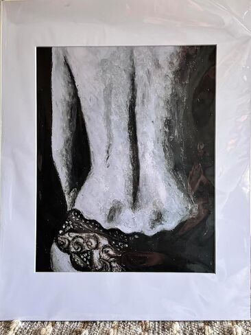 Foundations, Body and Structure No. 89 – Original Oil Pastel Figure Drawing Print in Saudi Arabia
