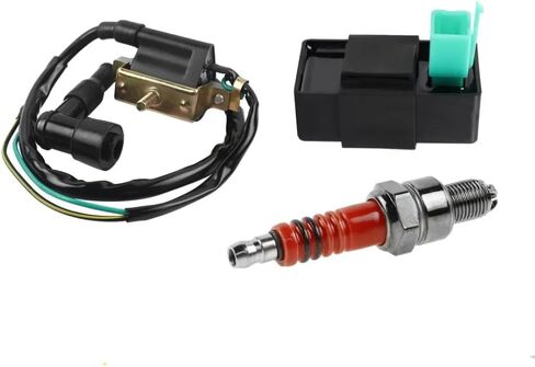 شرارة عدة صندوق VILLE متوافق مع محركات 50cc 70cc 80cc 90cc 100cc 110cc 125cc تناسب نماذج RL D343 تعمل مع الدراجات النارية Go Karts Bumosquito Bikes in Kuwait