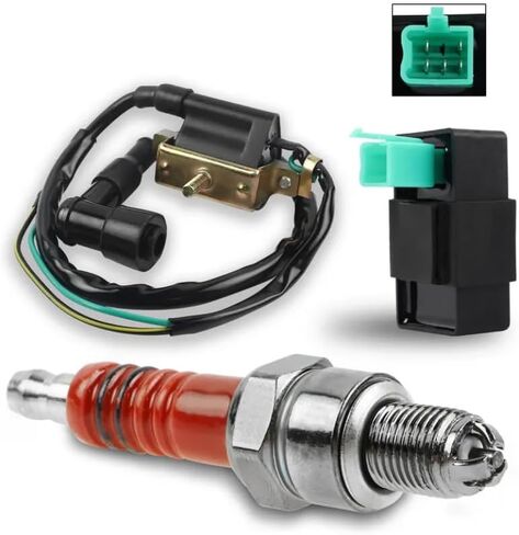 شرارة عدة صندوق VILLE متوافق مع محركات 50cc 70cc 80cc 90cc 100cc 110cc 125cc تناسب نماذج RL D343 تعمل مع الدراجات النارية Go Karts Bumosquito Bikes in Kuwait