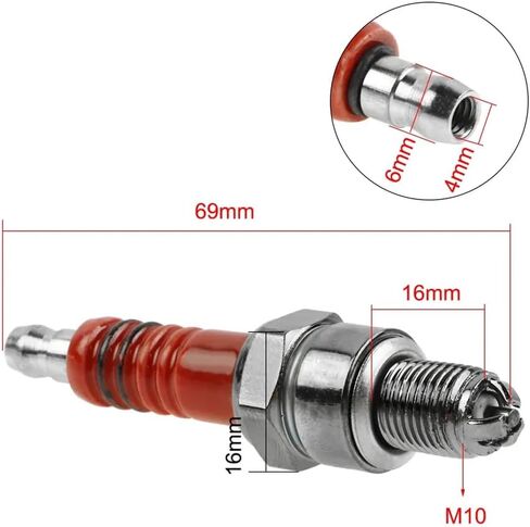 شرارة عدة صندوق VILLE متوافق مع محركات 50cc 70cc 80cc 90cc 100cc 110cc 125cc تناسب نماذج RL D343 تعمل مع الدراجات النارية Go Karts Bumosquito Bikes in Kuwait