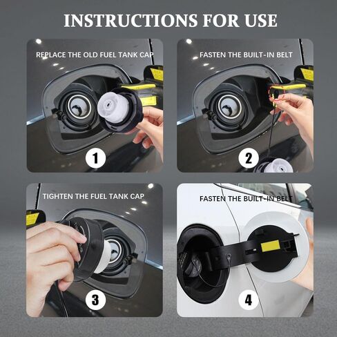 Gas Cap, Fuel Cap Replacement, Automotive Replacement Fuel Tank Covers, Car Accessories Fit for Dodge Ram 1500 2500 3500 Charger Challenger, Replaces OEM#52030377AB 5278632AG 52030377AA in Saudi Arabia