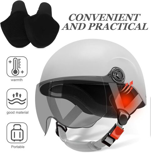 Windproof Ear Protectors for Cycling Helmet Full Coverage Audible Riding Ear Covers for Cold Weather Biking Comfortable Full Coverage in Saudi Arabia