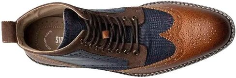 حذاء Stacy Adams الرجالي Finnegan Wingtip، كحلي/COGNAC، 11M in Saudi Arabia