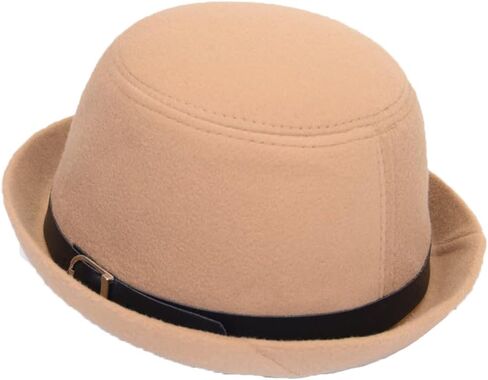 Tobe-U Cloche Bucket Bowler Fedora Floppy Derby Vintage Felt Hat Cap Women in Saudi Arabia