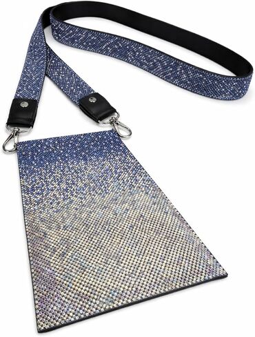 Jacqueline Kent JKBG126.AZ Cellphone Crossbody Purse 7 Inches x 4.75 Inches, Blue Frost Azure in Saudi Arabia