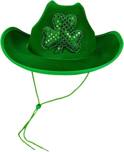 St. Patrick’s Day Leprechaun Fedora Top Hat Trendy Print Adjustable Drawstring Hat for Women Men Party Club in Saudi Arabia
