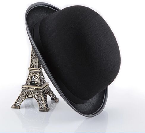 Stylish S Magician Hat Short Brim Fedora for Halloween Stage Parties Photo Props Role Playing Supplies Black Top in Saudi Arabia