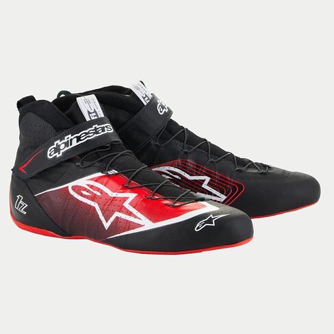 Alpinestars Tech-1 Z V3 Driving Shoes SFI - Size 11 - Black/Red (2715524-13-11) in Saudi Arabia