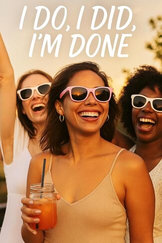 HAPPILY DIVORCED Sunglasses Set – 1 7 Divorce Support Crew Party Sunglasses (8 Pack) – Funny Divorce Party Favors for Women & Men, Newly Single Gifts Celebration Accessories in Saudi Arabia
