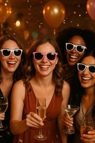 HAPPILY DIVORCED Sunglasses Set – 1 7 Divorce Support Crew Party Sunglasses (8 Pack) – Funny Divorce Party Favors for Women & Men, Newly Single Gifts Celebration Accessories in Saudi Arabia