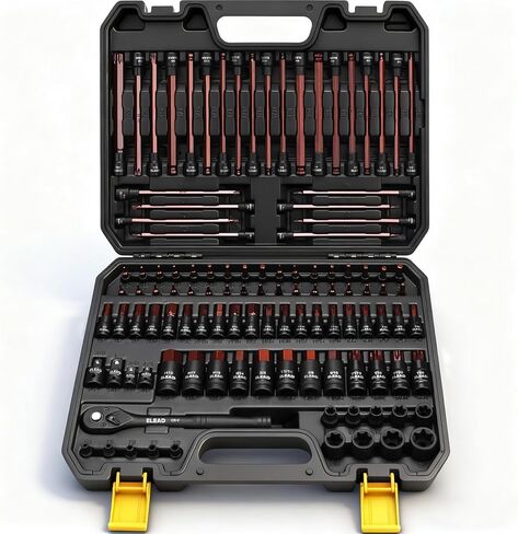 مجموعة مقابس لقم توركس مكونة من 31 قطعة: سبائك فولاذية CR-V وS2 ممتازة، Star T8-T70 وE-Torx E4-E24، عزم دوران عالي بالليزر لميكانيكي السيارات in Kuwait