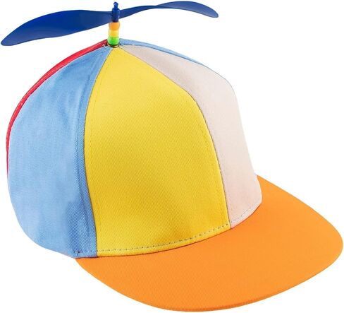 Framendino, Flat Brim Adult Rainbow Propeller Hat Helicopter Top Hats Detachable Baseball Cap in Kuwait