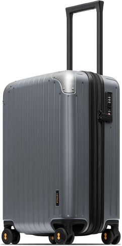 LEVEL8 Carry on Luggage Airline Approved, Hardshell Suitcases with Spinner Wheels, PC Expandable Luggage, 20 Inch, Black in Kuwait