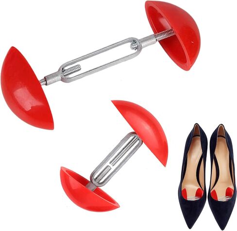 قطعتان من ممادات الأحذية للنساء، ممددة عرض الحذاء الأحمر قابلة للتعديل لأقدام واسعة، يسهل حملها من شجرة الأحذية الصغيرة، اصنعي الأحذية لتحقيق ملاءمة مثالية للأقدام العريضة in Kuwait