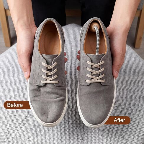3 Pairs Adjustable Wood Shoe Trees with Spring, Shoe Shaped for Men Women in Saudi Arabia