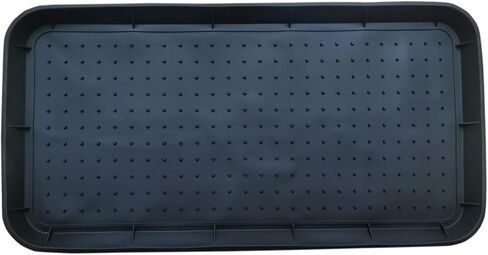 صينية أحذية مطاطية للمدخل، سجادة الحذاء، صينية الأحذية، سجادة الأحذية للاستخدام الداخلي والخارجي (مطاط السيليكون الناعم، 29.5 × 14.9 بوصة) in Kuwait