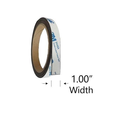 1/2 Inch Width Neodymium Flexible Magnet Strip, Magnetic Rubber Tape with 3M Self-Adhesive (120 Inches),Magnetic Tape Strips Roll with 3M Adhesive Backing, Flexible Sticky Magnet Tape in Saudi Arabia
