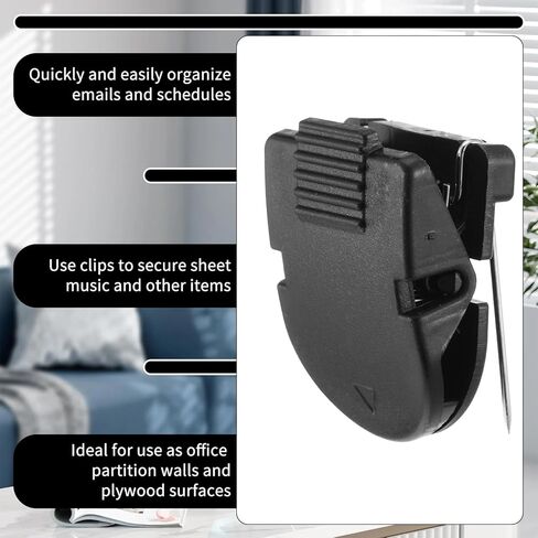 15Pcs Cubicle Clips Plastic Cubicle Hooks for Fabric Walls Fabric Clips for Hanging Photos Notes Bulletin Board Memos Frame Office Cubicle Accessories - Multicolor in Saudi Arabia