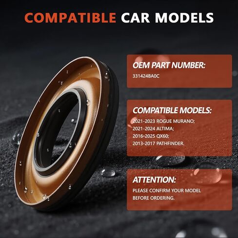 33142-4BA0C قطعة ختم عمود الإخراج يناسب 2021-2023 Rogue Murano 2021-2024 Altima 2016-2025 QX60 2013-2017 Pathfinder، يستبدل 33142-4BA0C 33142 4BA0C 331424BA0C in Saudi Arabia