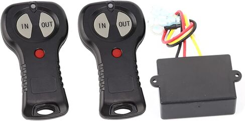 1 Pair Winch Controller, ABS Winch Remote Control Kit 12V, Universal Winch Remote Control Controller Kit, Winch Remote Controller Switch Replacement Parts for Car Truck in Saudi Arabia