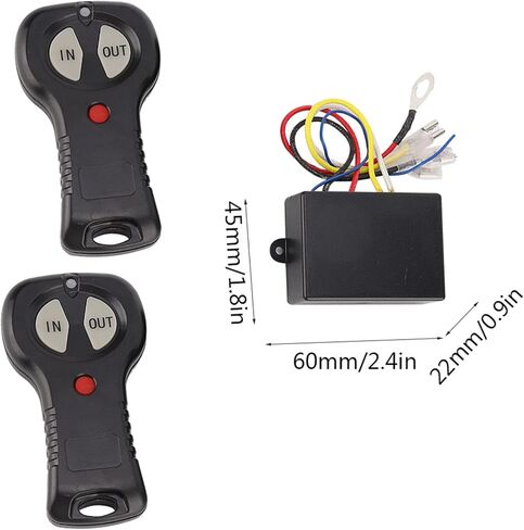 1 Pair Winch Controller, ABS Winch Remote Control Kit 12V, Universal Winch Remote Control Controller Kit, Winch Remote Controller Switch Replacement Parts for Car Truck in Saudi Arabia