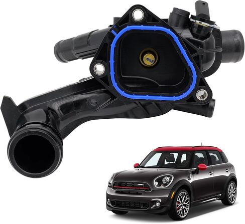 Engine Coolant Thermostat Housing Assembly for 2011-2016 N16 Mini Cooper Clubman Countryman Convertibles N18 Mini Cooper S JCW 1.6L L4 11538674895 11538671513 11537647305 TM46105 in Kuwait
