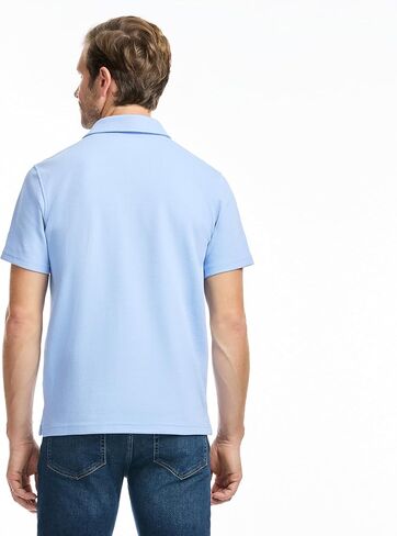 SAKS Fifth Avenue Men's Short Sleeve Textured Pique Polo in Kuwait