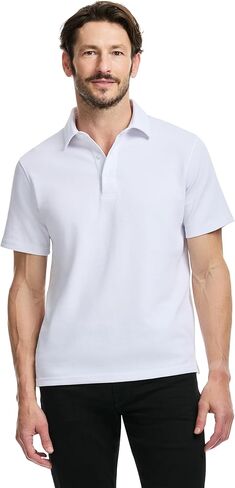 SAKS Fifth Avenue Men's Short Sleeve Textured Pique Polo in Kuwait