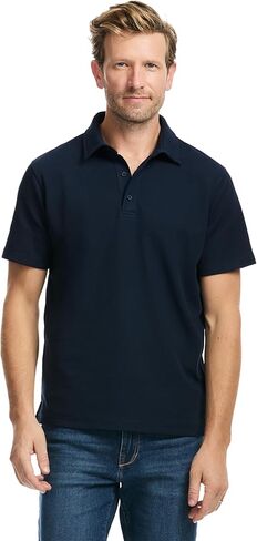 SAKS Fifth Avenue Men's Short Sleeve Textured Pique Polo in Kuwait