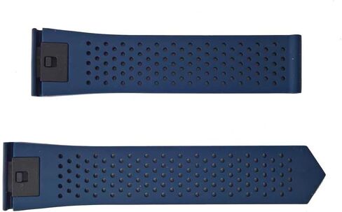 حزام ساعة مطاطي FKM باللون الأزرق الداكن مع آلية تحرير سريعة لتناسب الساعات الذكية TAG Heuer Connected E4 مقاس 42 مم. in Kuwait